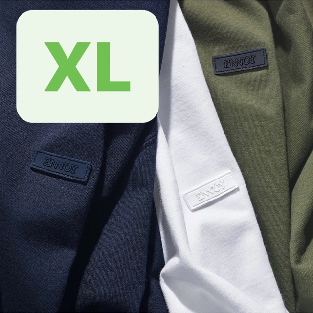 1LDK SELECT - ENNOY 3PACK T-SHIRTS (WHT/NVY/OLV) XLの通販 by uji｜ワンエルディーケー