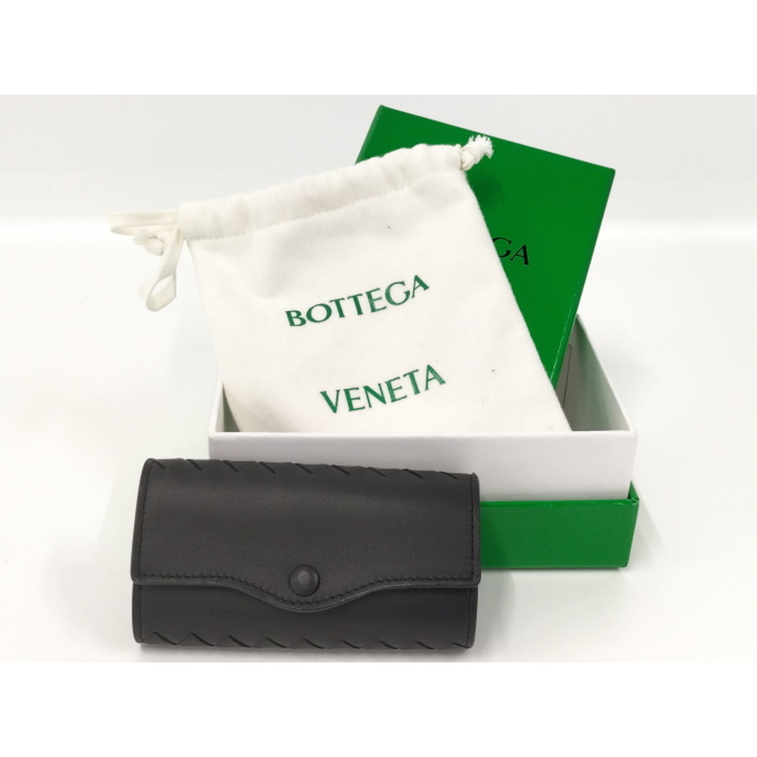 Bottega Veneta(ボッテガヴェネタ)のBOTTEGA VENETA 6連キーケース イントレチャート レザー ブラック レディースのファッション小物(キーケース)の商品写真