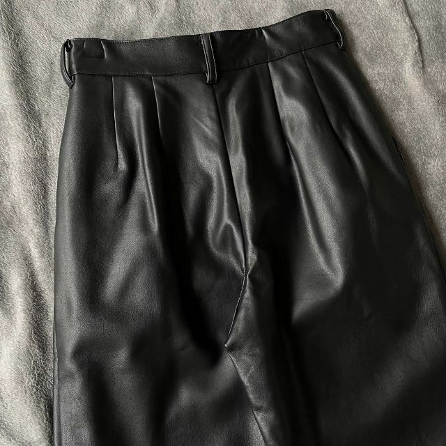 新品】CLANE クラネ フェイクレザー パンツ ブラック サイズ1-