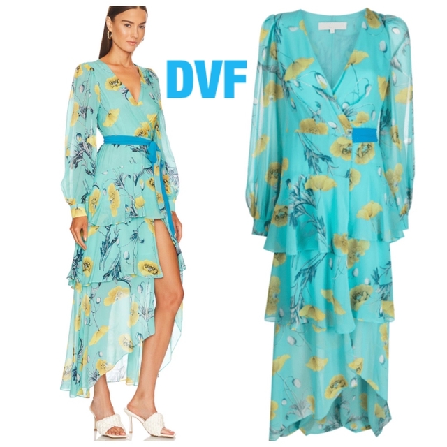 ❇️Dvf23新作ダイアンフォンファステンバーグ花柄ワンピース | ochge.org