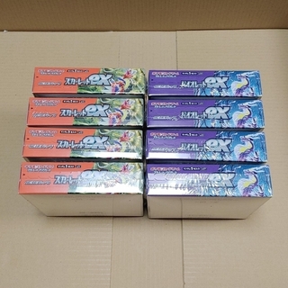 ポケモン - スカーレットex 4box バイオレットex 4box 計8box シュリンク付