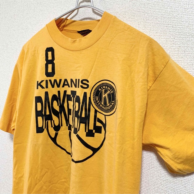 FRUIT OF THE LOOM(フルーツオブザルーム)の90s USA製 Kiwanis Tシャツ メンズM 黄色 BESTタグ 黒タグ メンズのトップス(Tシャツ/カットソー(半袖/袖なし))の商品写真