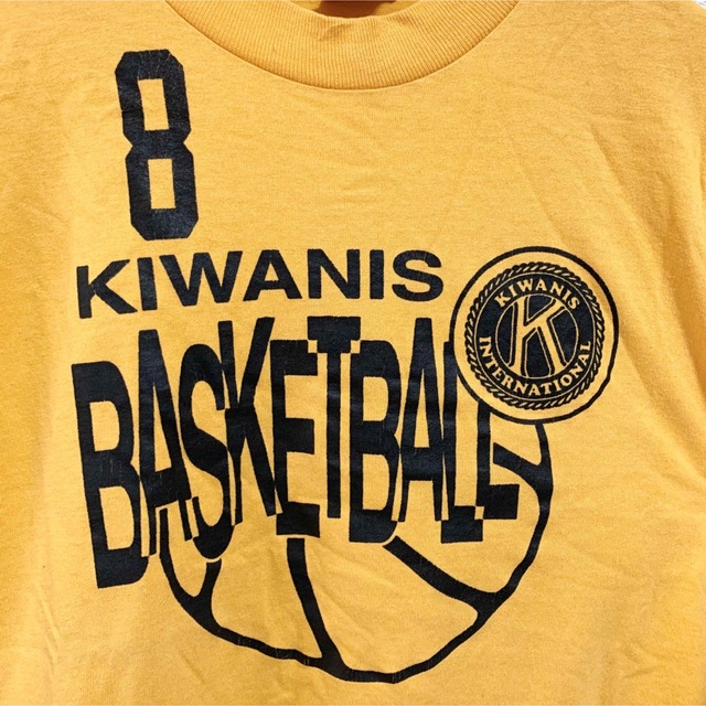 FRUIT OF THE LOOM(フルーツオブザルーム)の90s USA製 Kiwanis Tシャツ メンズM 黄色 BESTタグ 黒タグ メンズのトップス(Tシャツ/カットソー(半袖/袖なし))の商品写真