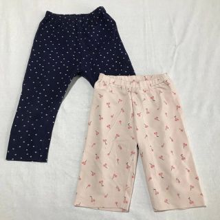 ユニクロ(UNIQLO)のサイズ　95 100 110 ユニクロ  夏ズボン　2枚セット(パンツ/スパッツ)