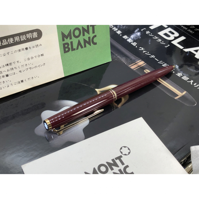 MONTBLANC(モンブラン)の稀な未使用品！ボルドーカラー金装ハンマートリガーNo281★モンブラン新品インク インテリア/住まい/日用品の文房具(ペン/マーカー)の商品写真