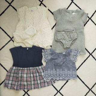 ベビーギャップ(babyGAP)のGAP♡無印良品4点セット(ワンピース)