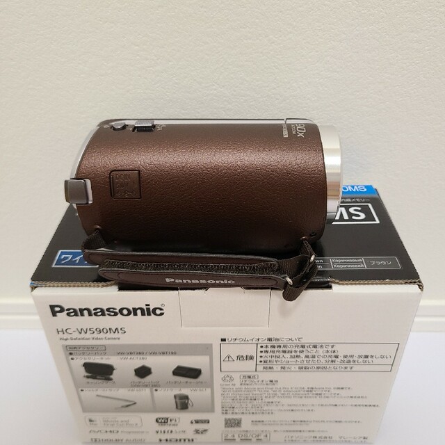 Panasonic(パナソニック)のパナソニック ビデオカメラ HC-W590MS ワイプ撮り スマホ/家電/カメラのカメラ(ビデオカメラ)の商品写真