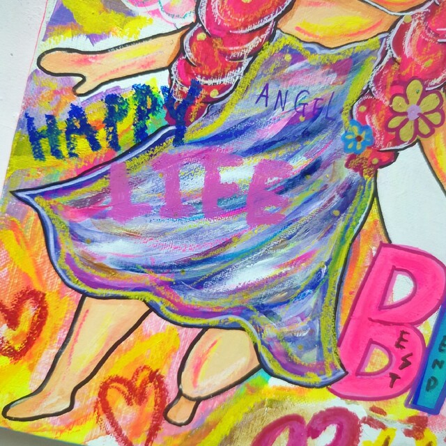 オータムセール 【2023年5月新作/原画】2娘1(ニコイチ)絵画 現代