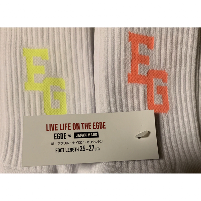 EGDE ロゴ スポーティー ソックス メンズのレッグウェア(ソックス)の商品写真