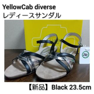 YellowCab diverse サンダル BK 23.5cm【新品】本体のみ(サンダル)