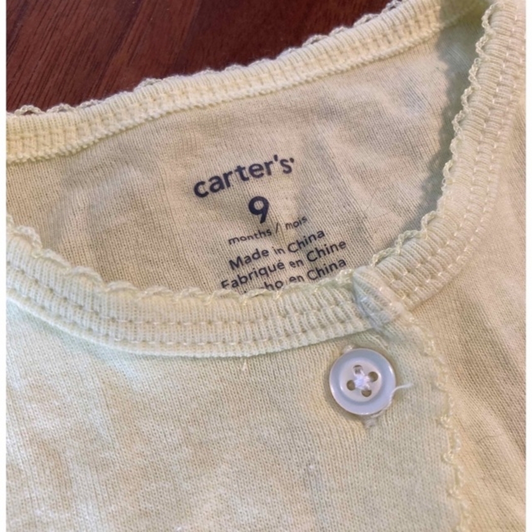 carter's(カーターズ)の最終価格！カーターズ　セットアップ　ワンピース風ロンパース　カーディガン　70 キッズ/ベビー/マタニティのベビー服(~85cm)(ワンピース)の商品写真