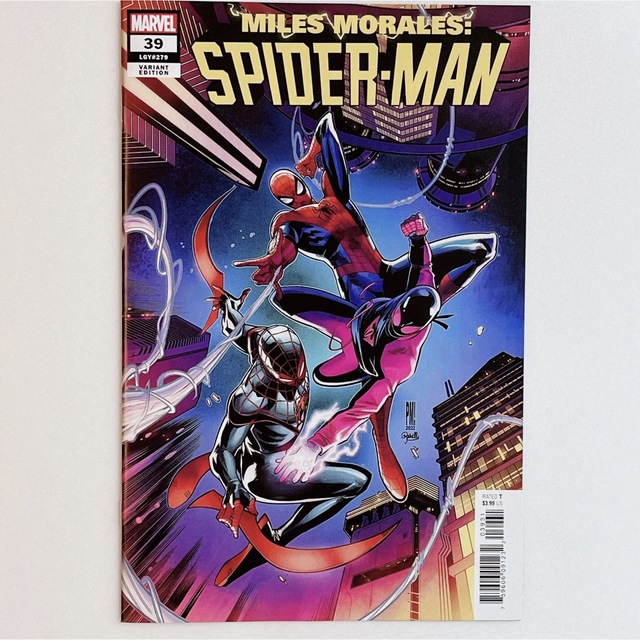 MARVEL(マーベル)のマイルスモラレス スパイダーマン #39　ヴァリアント カバー　アメコミ リーフ エンタメ/ホビーの漫画(アメコミ/海外作品)の商品写真