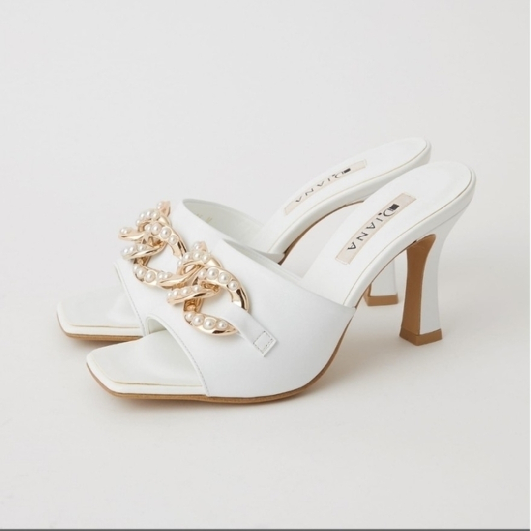 美品✨♥️DIANA♥️チェーンモチーフミュール。S。 | フリマアプリ ラクマ