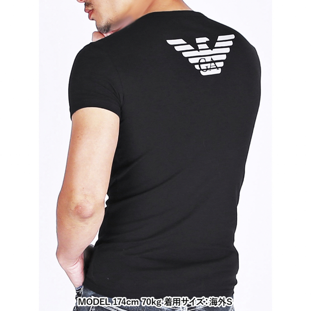 Emporio Armani(エンポリオアルマーニ)の【新品】EMPORIO ARMANI アルマーニ／ストレッチ Tシャツ M メンズのトップス(Tシャツ/カットソー(半袖/袖なし))の商品写真