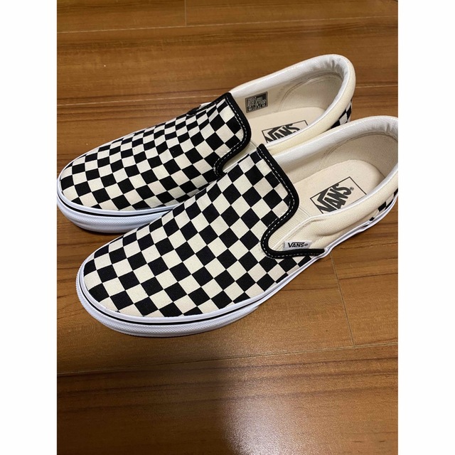 VANS - VANS SLIP ON V98CLA BLK/WHT CHECK スリッポンの通販 by たか