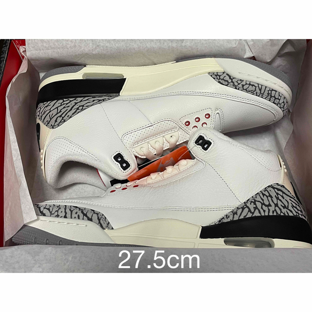 Nike Air Jordan 3 Retro WhiteCement 27.5メンズ