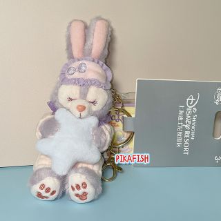 ステラルー(ステラ・ルー)の【上海ディズニー☆正規品】ステラルー　寝るぬいぐるみバッジ(キーホルダー)