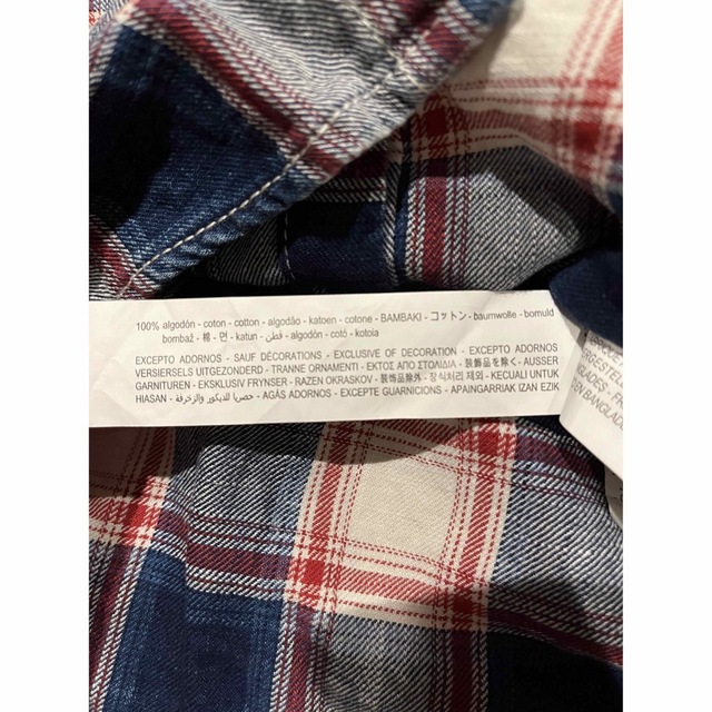 ZARA BABY チェックシャツ　2-3YEARS 値下げ キッズ/ベビー/マタニティのキッズ服男の子用(90cm~)(Tシャツ/カットソー)の商品写真