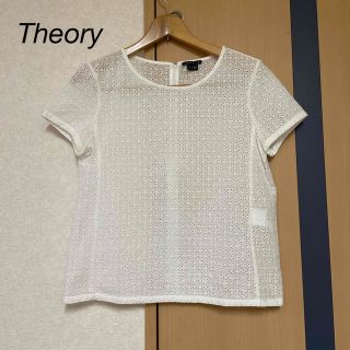 セオリー(theory)のお値下げ　Theory セオリー　ブラウス  ホワイト 半袖(シャツ/ブラウス(半袖/袖なし))