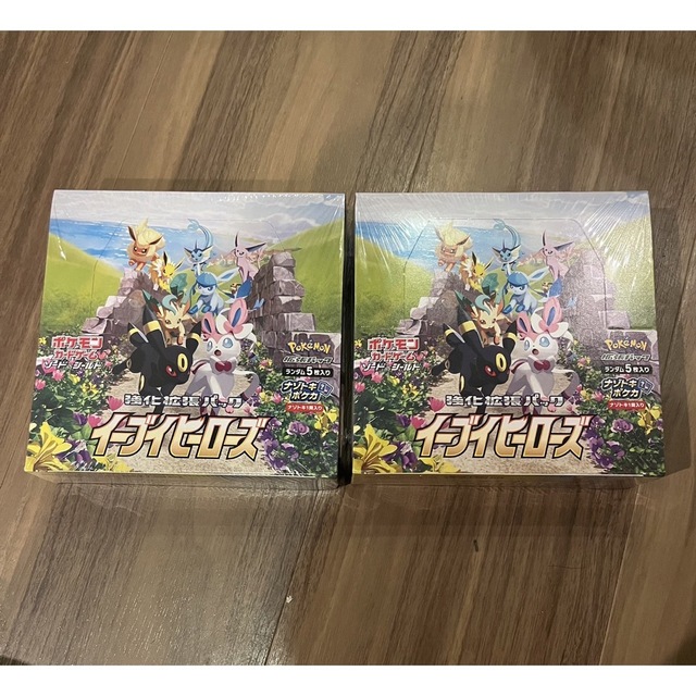 ポケモンカード イーブイヒーローズ シュリンク有り(破れあり)未開封 2BOXトレーディングカード