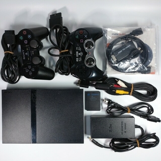 プレイステーション2(PlayStation2)のプレイステーション2 薄型PS2 SCPH-70000 HDMI変換アダプター付(家庭用ゲーム機本体)