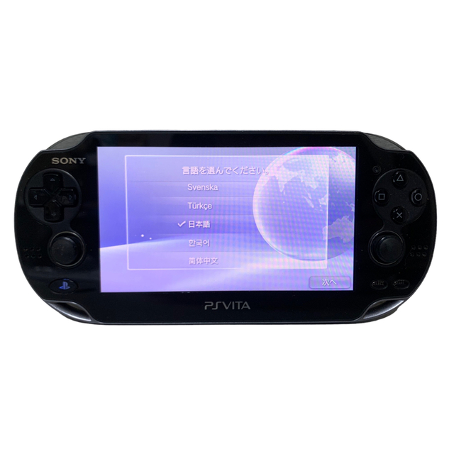 PlayStation Vita(プレイステーションヴィータ)のSONY PS vita PCH-1100 動作良好 プレイステーションヴィータ エンタメ/ホビーのゲームソフト/ゲーム機本体(携帯用ゲーム機本体)の商品写真