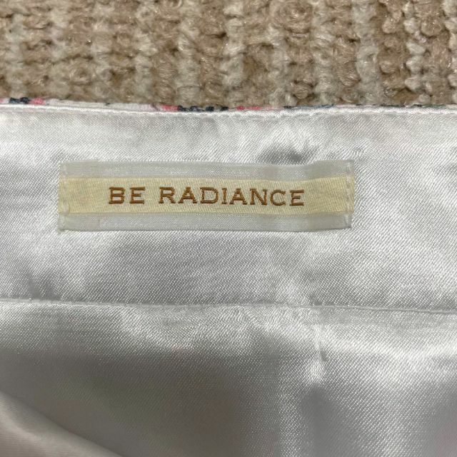 BE RADIANCE(ビーラディエンス)の3036 BE RADIANCE 花柄スカート ワッフル 日本製 ミニスカート レディースのスカート(ミニスカート)の商品写真