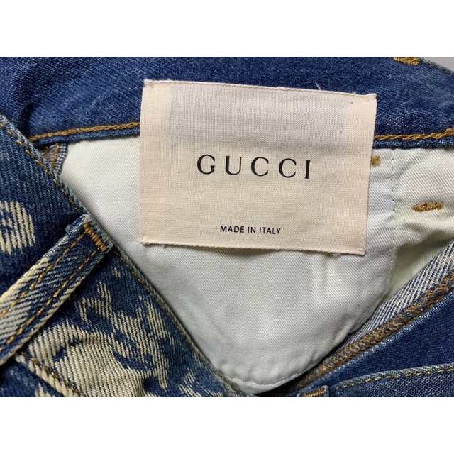 Gucci(グッチ)の新品❗️ GUCCI グッチ ブリーチ加工デニムパンツ 33インチ メンズのパンツ(デニム/ジーンズ)の商品写真