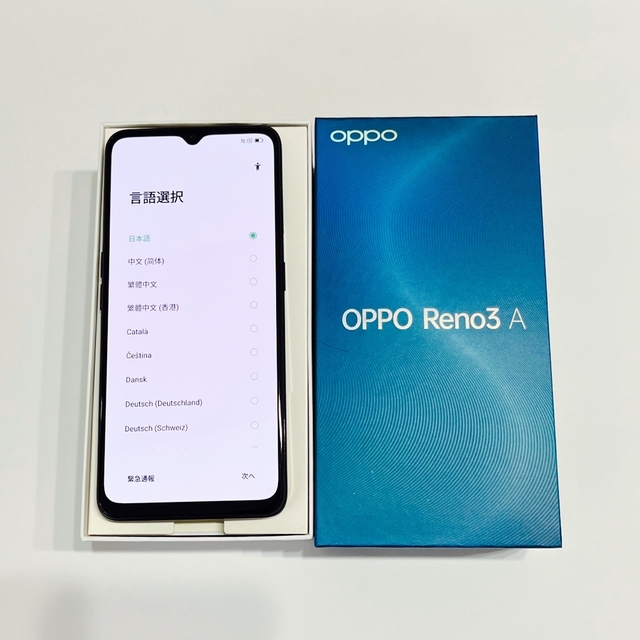 【新品未使用/SIMフリー】 OPPO Reno3 A ホワイト 128GB