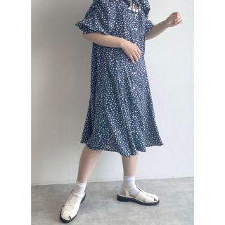 ダブルクローゼット(w closet)のw closet Blue one-piece✨(ひざ丈ワンピース)