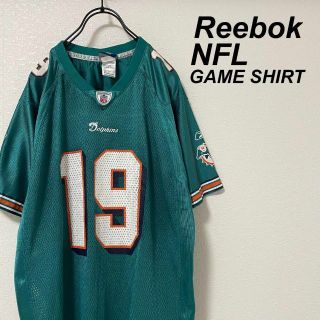 リーボック(Reebok)のリーボック NFL ゲームシャツ ドルフィンズ 青緑 プリント(Tシャツ/カットソー(半袖/袖なし))