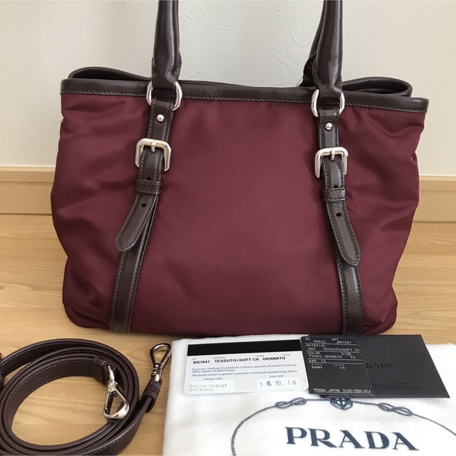 PRADA - 極美品 PRADA プラダ 2way ショルダーバッグ トートバッグの ...