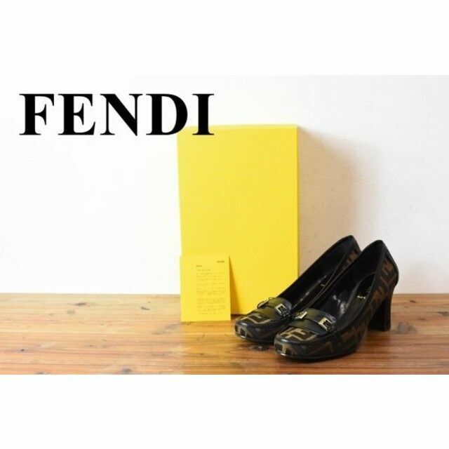 AL BN0004 箱付き 高級 FENDI フェンディ FF ズッカ柄 総柄