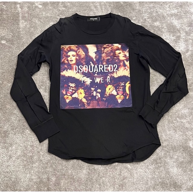 DSQUARED2(ディースクエアード)の【即配送】DSQUARED2 ディースク　ロンT プリント　Sサイズ メンズのトップス(Tシャツ/カットソー(七分/長袖))の商品写真