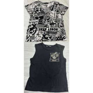 ヒステリックミニ(HYSTERIC MINI)のヒステリックミニTシャツ+タンクトップ+豹柄セットアップ(Ｔシャツ)