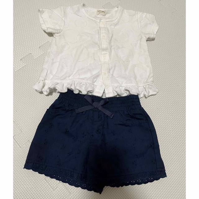 kid’s zoo(キッズズー)の女の子 80cm セット キッズ/ベビー/マタニティのベビー服(~85cm)(Ｔシャツ)の商品写真