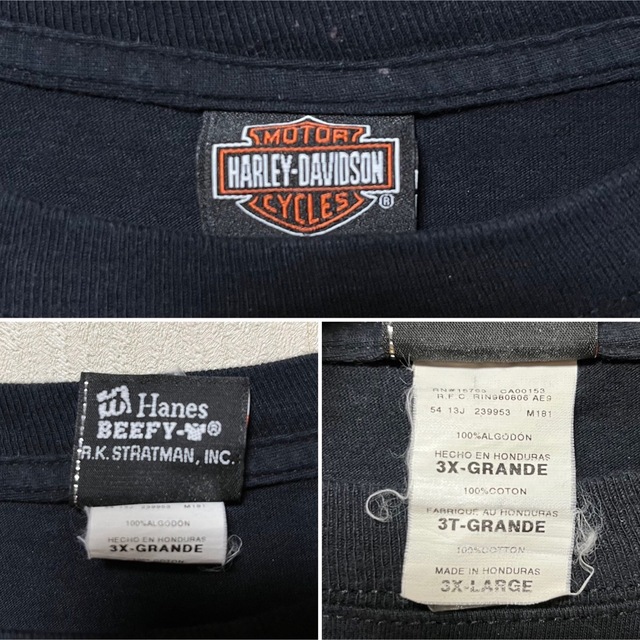 BIGサイズ ハーレーダビッドソン ルーニーテューンズ コラボ Tシャツ 3XL