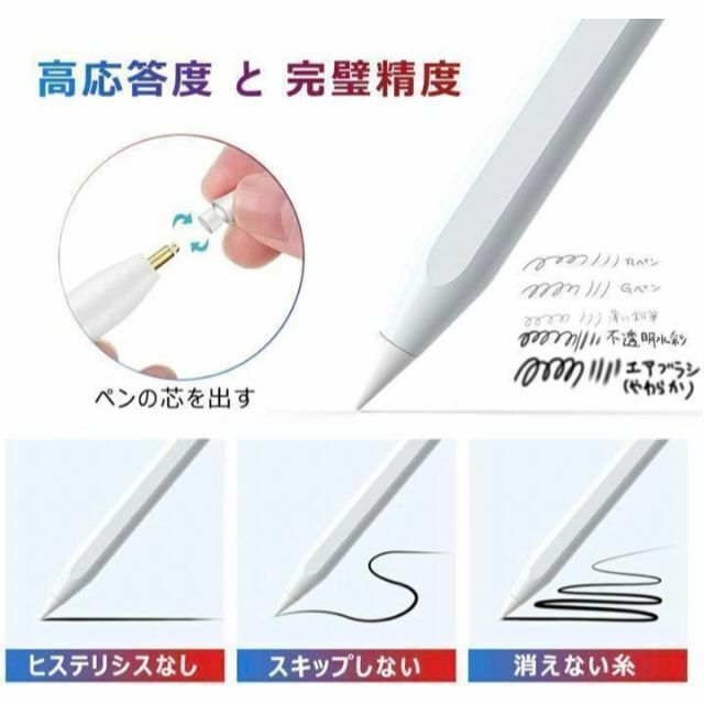 ❣️在庫限り❣️タッチペン スタイラスペン 極細 高感度 iPad pencil