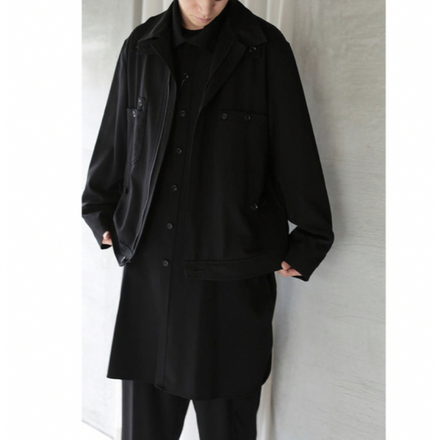 Yohji Yamamoto POUR HOMME(ヨウジヤマモトプールオム)のyohji yamamoto 17aw ツナギドレス メンズのジャケット/アウター(テーラードジャケット)の商品写真