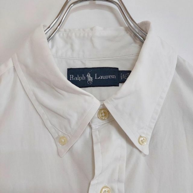 のぼり「リサイクル」 ラルフローレン BD 無地半袖シャツ 2XL ホワイト