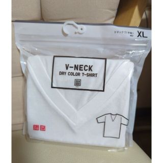 ユニクロ(UNIQLO)のUNIQLO　Ｖ−NECK  ドライカラーＴシャツ　ＸＬ(Tシャツ/カットソー(半袖/袖なし))