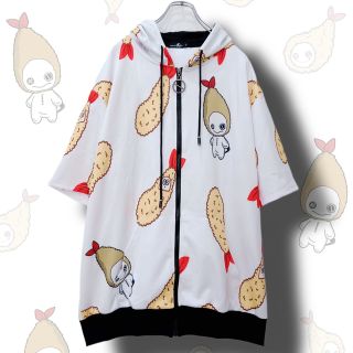 【NieR】エビフライHALF SLEEVE ZIP OUTER(パーカー)