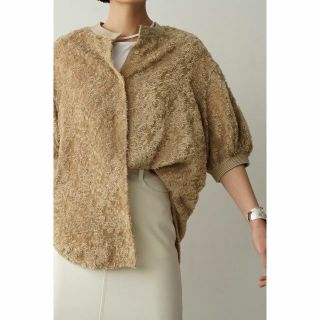 クラネ(CLANE)のclane クラネ  FRINGE HALF SLEEVE CARDIGAN(カーディガン)