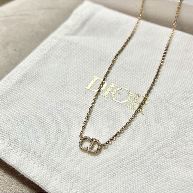 美品】Dior Clair D Lune ネックレス メタル & クリスタル-