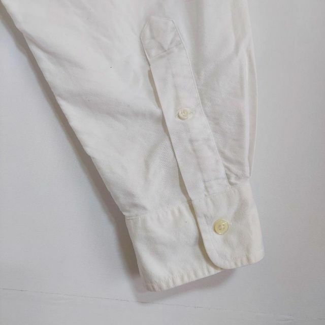 ヴィンテージ復刻 90s ラルフローレン BD無地 白シャツ XL ホワイト