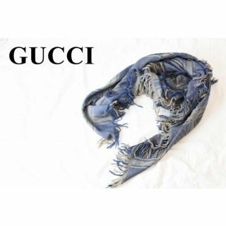 グッチ(Gucci)のAL BO0010 高級 イタリア製 GUCCI グッチ GG 総柄 ロング(ストール/パシュミナ)