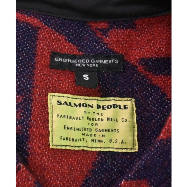 Engineered Garments(エンジニアードガーメンツ)のEngineered Garments カジュアルシャツ S 赤x紺 【古着】【中古】 メンズのトップス(シャツ)の商品写真
