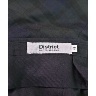 District - DISTRICT スラックス 48(L位) 紺x深緑x黒(チェック) 【古着 ...