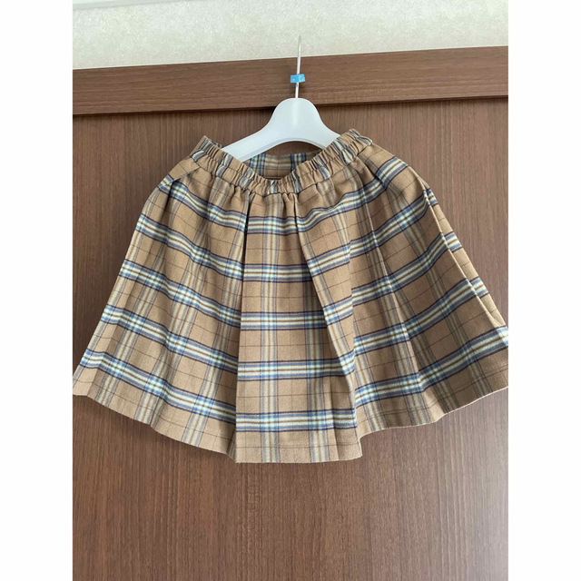 UNIQLO(ユニクロ)のUNIQLO KIDS  チェックスカート キッズ/ベビー/マタニティのキッズ服女の子用(90cm~)(スカート)の商品写真