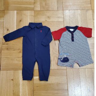 ラルフローレン(Ralph Lauren)のロンパース　２枚セット　ラルフローレン&カーターズ(ロンパース)